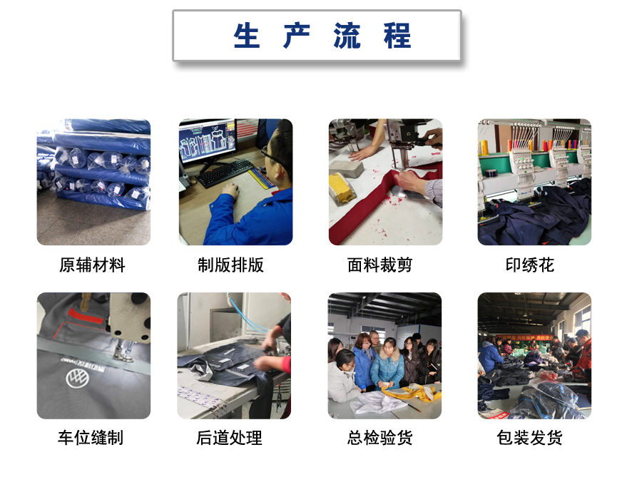 苏州建筑施工长袖工作服生产流程